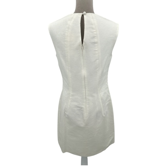 Shoshanna Embellished Sleeveless Cotton Shift Dress - White - Size 8 - NWT - Picture 6 of 9